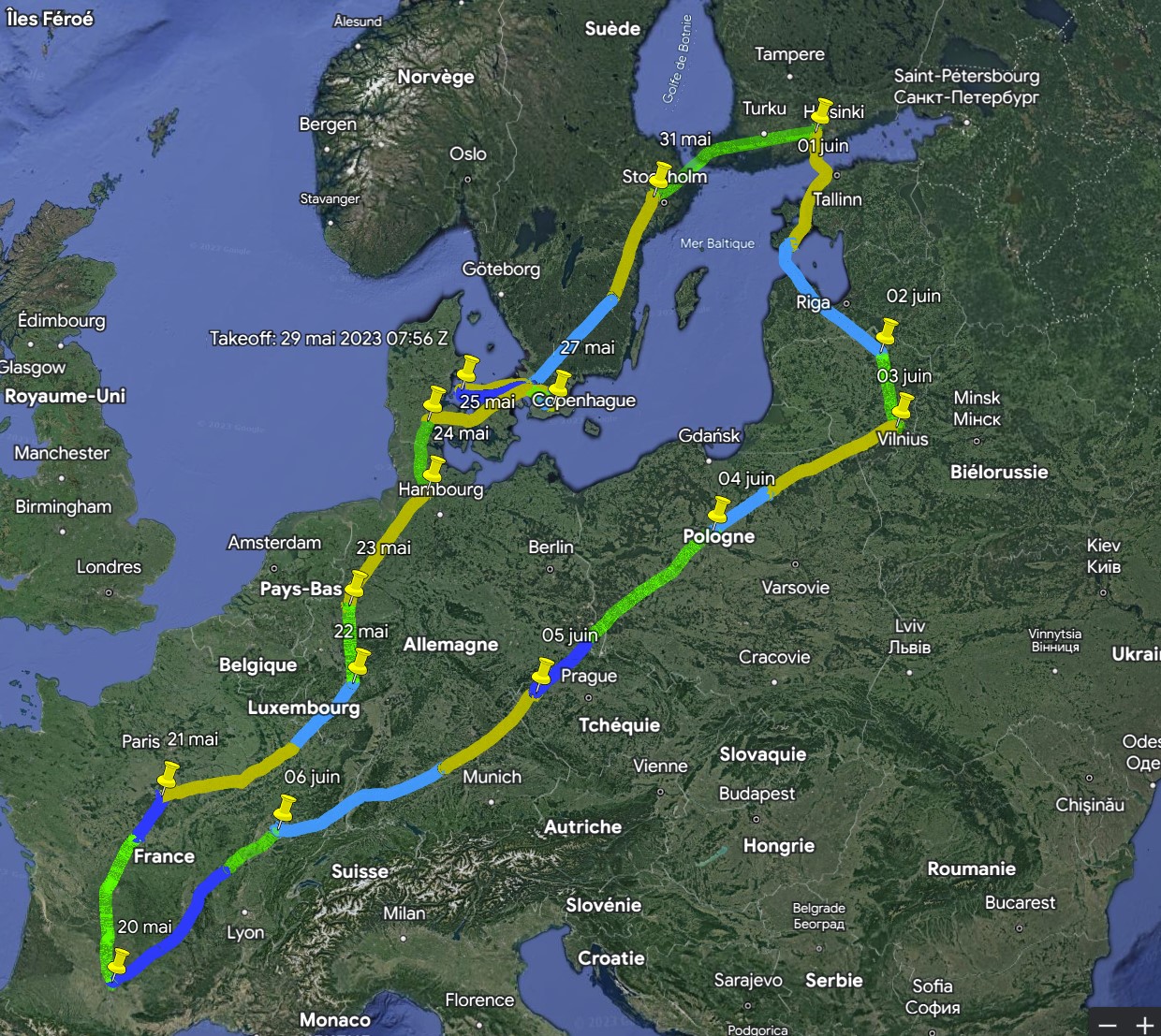 Baltic tour by gyroplane