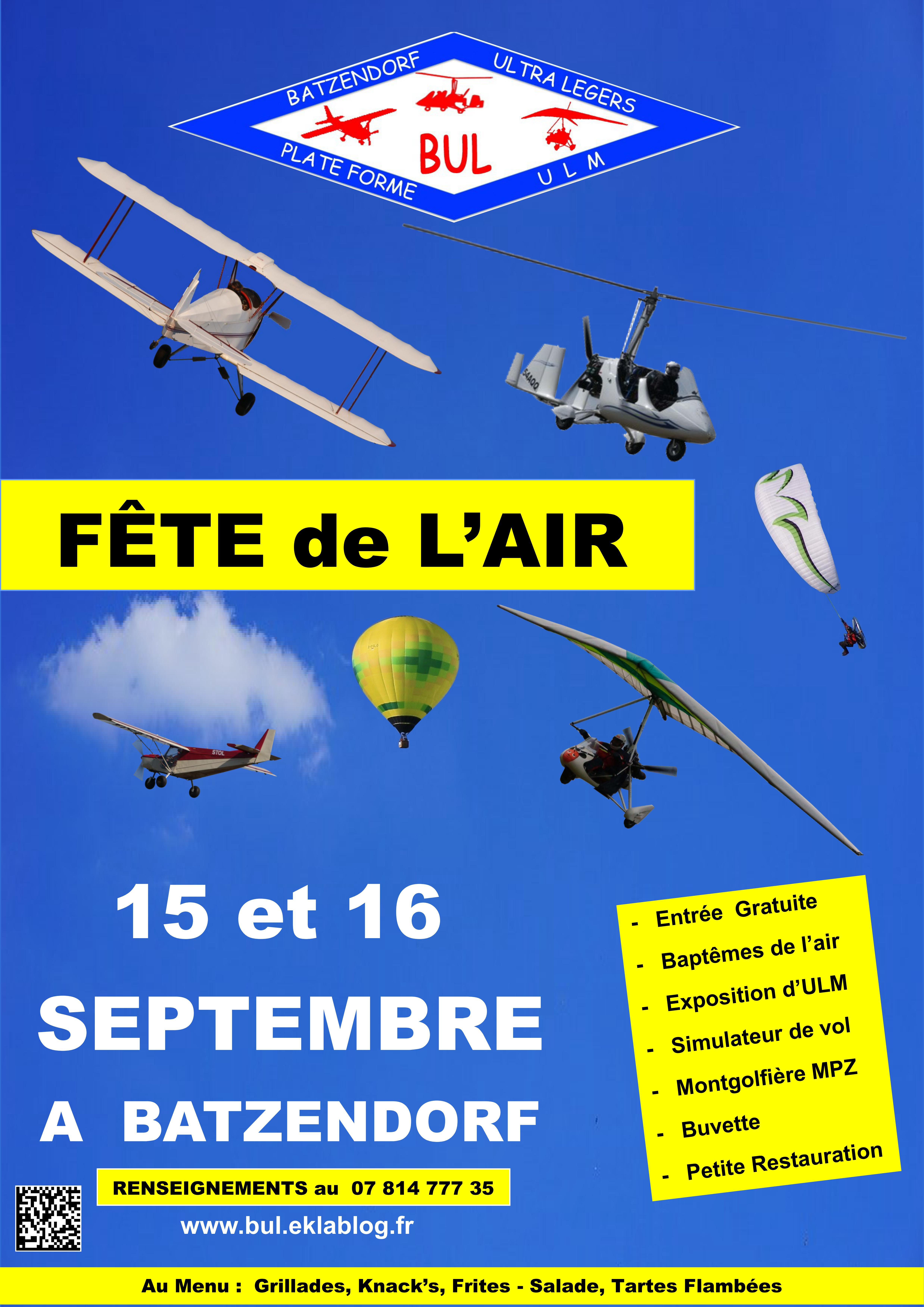 La Fête de l'Air à Batzendorf, c'est ce week-end !